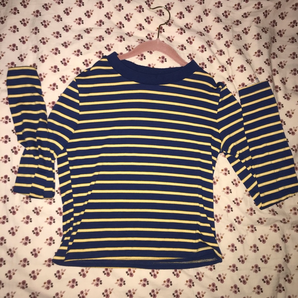 Striped (slightly cropped) long sleeve